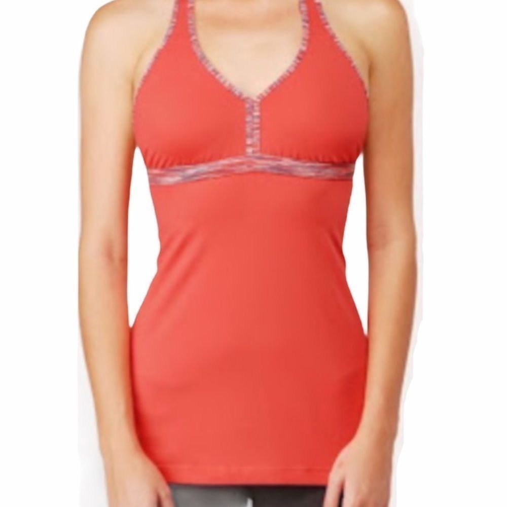 LULULEMON Hip Halter Space Dye Coral Tank